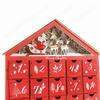 Wooden Christmas Advent Calendar with 24Pcs Storage Drawers Refillable Village House DIY Countdown Calendars Xmas Gifts For Kids