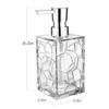 Transparent Liquid Soap Pump Dispenser, Sustainable Acrylic Refillable Dish Soap