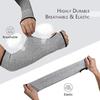 Cut Resistant Arm Sleeves HPPE ANSI/EN388 Certified Anti-Puncture Bracers Breathable Forearm Guard Designed for Glass Factory Carpentry