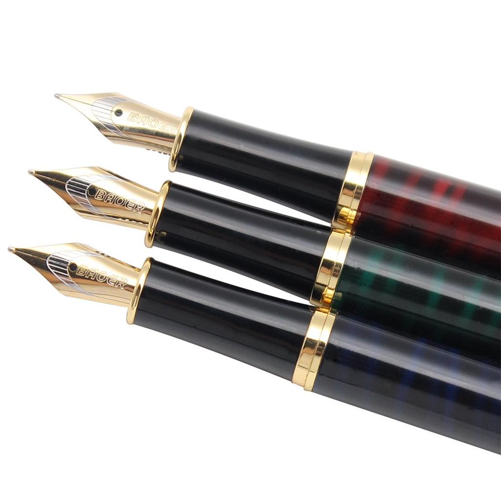 Gullor 5 PCS Classic Metal Fountain Pen Gift Pens with 5 Different Colors B388, Converters,