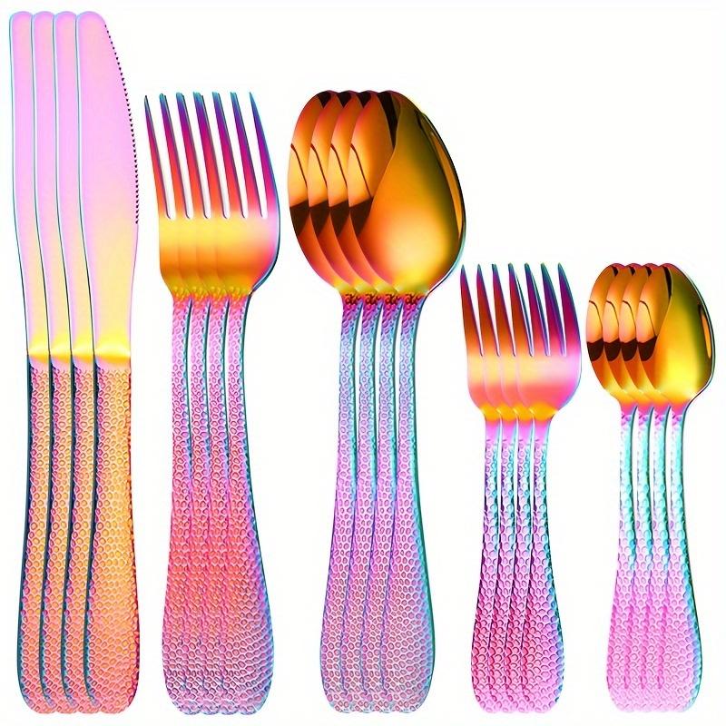 20pcs/set Stainless Steel Western Cutlery Set, With Snakeskin Handle, For Home Restaurant Hotel Party Wedding, Flatware Set