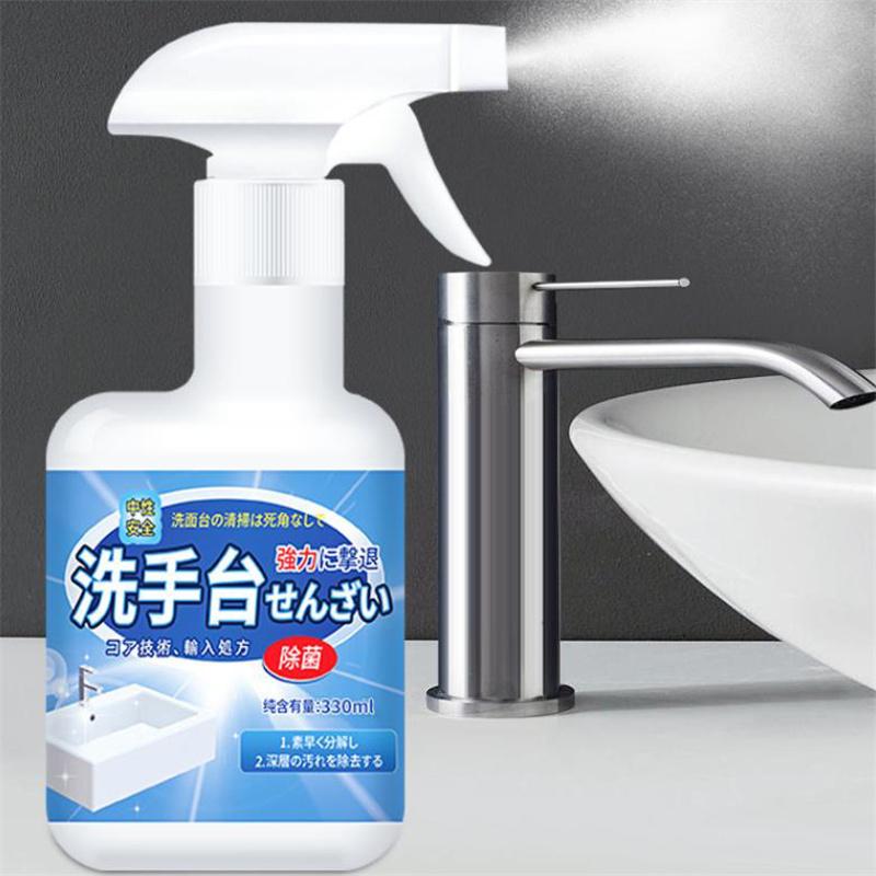 500ml Badreiniger Spray Kraftvoller Spülbecken Kalkentferner Armatur & Spiegel Keramikbecken Fleckenentferner