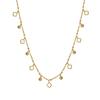 Titanium Steel Multi-Pendant Neck Chain, Stainless Steel 316 Material Four-Leaf Clover Ball Personalized Simple Collarbone Chain Necklace Necklace