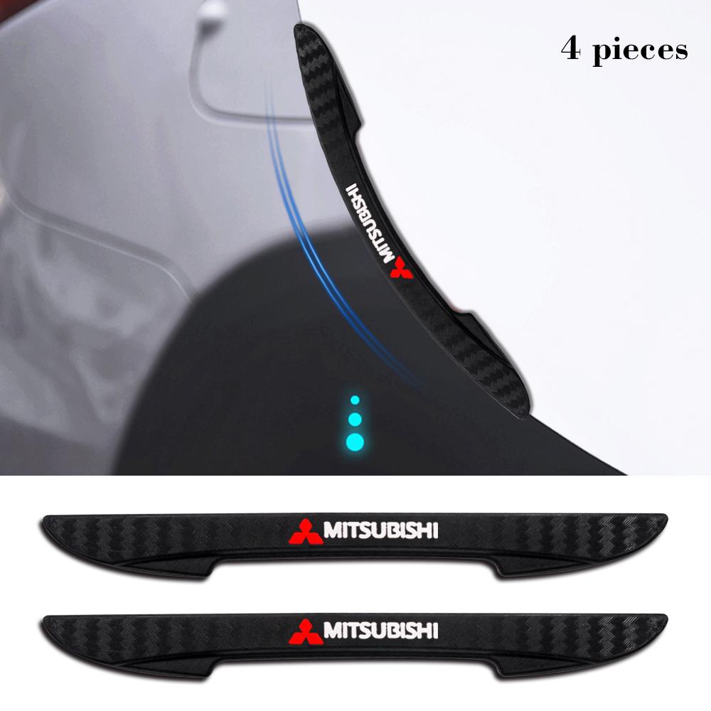 For Mitsubishi Space Star ASX Grandis Colt Xpander 4Pcs Car Door Side Strip Protector Rubber Edge Anti-collision Bumper Sticker