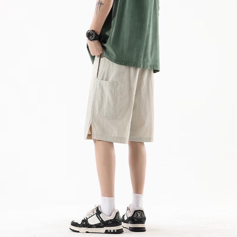 Men's Lightweight Ice Silk Cooling Sport Capris