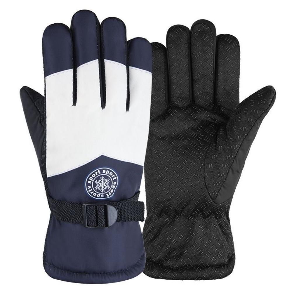 

Зимние хлопковые перчатки для катания на лыжах, мужские, бархатные, утолщенные, теплые, женские, ветрозащитные, морозостойкие и антифризные, для электромобиля, новые, для улицы One Size