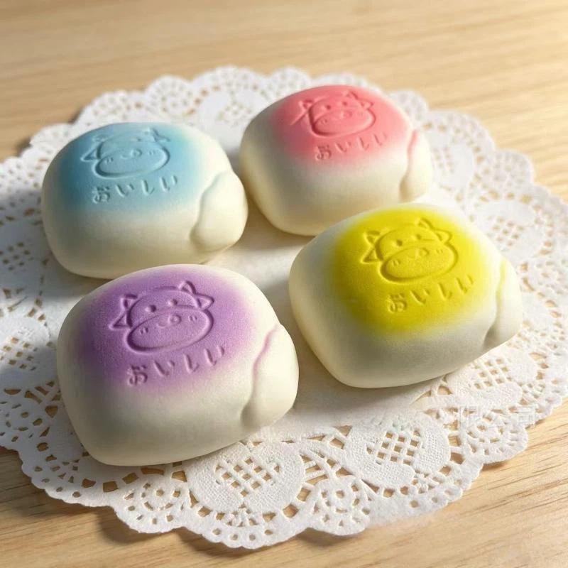 Slow Rising Pinch Milk Bread Toy Non-Toxic Soft Squeeze Gadget for Office Worker Stress Relief Children's Day Presents