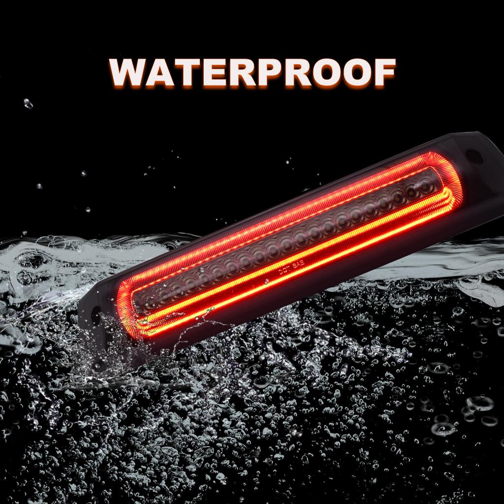 For Chevy Colorado / Canyon 2015-2025 LED Smoke 3rd Tail Light High Mount Third Brake Taillight Cargo Lamp Rear Stop Lights