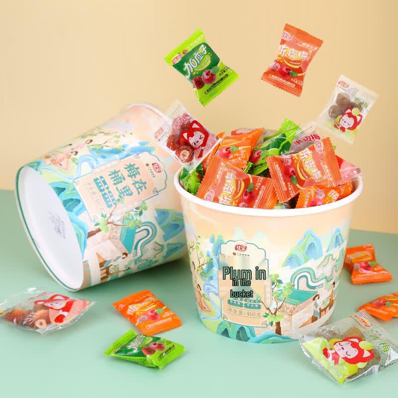 Jiabao Assorted Preserved Plums Snack Barrel