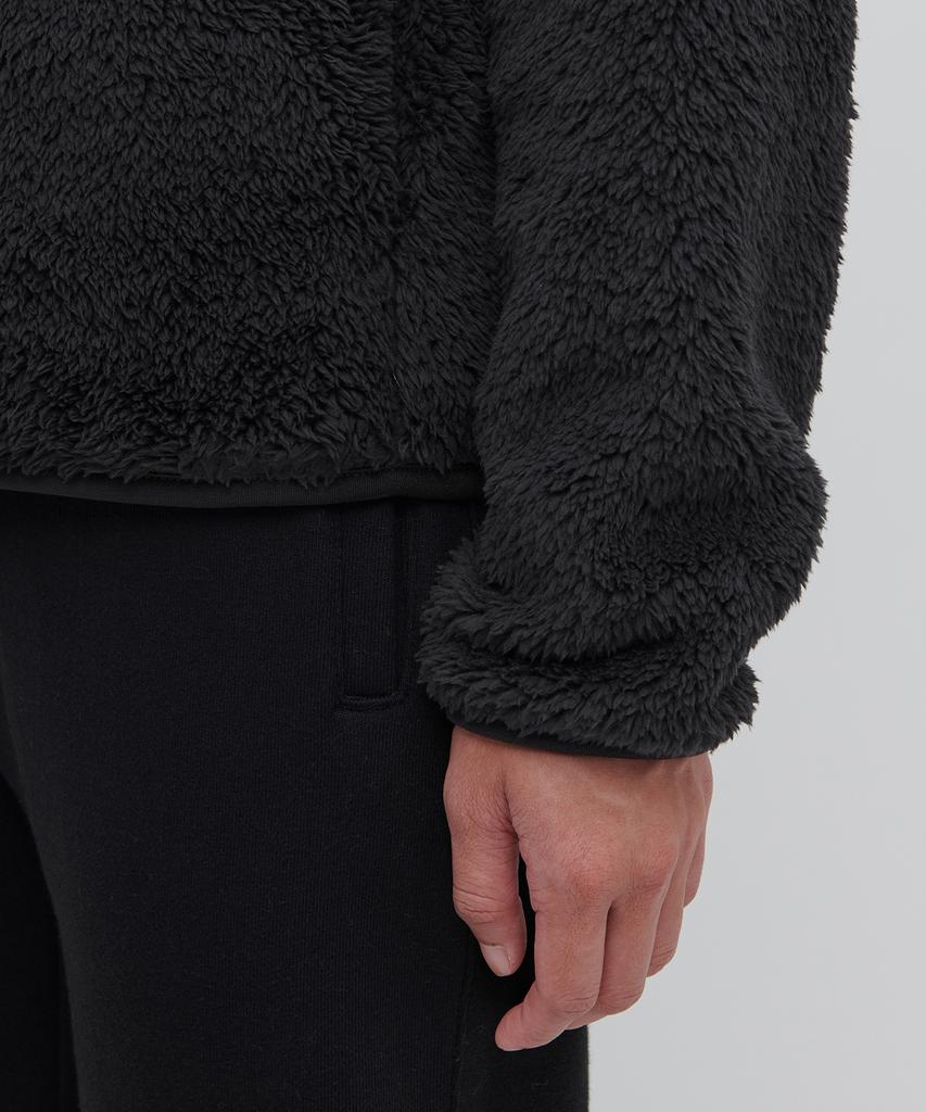 Musinsa Standard Woman Women'S Shaggy Fleece Zip-Up Jacket [Black]