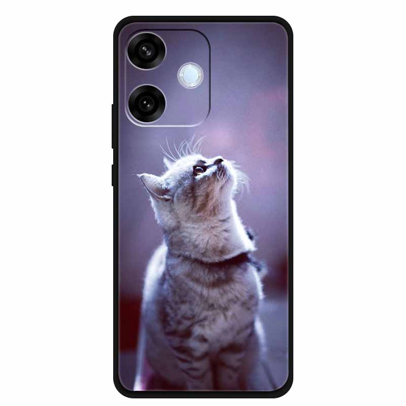 For Oppo A5 Pro 4G 5G Case 6.67" Soft TPU Silicone Funda Cut Cat Flower Painted Back Cover for Oppo A5 Pro 5G Global Shell Coque