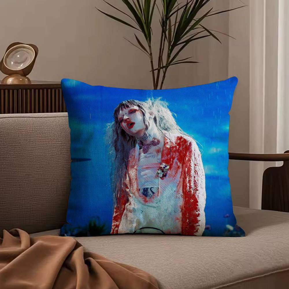 J-Jazmin B-Bean Pillow Case Anti-dustmite Pillowcase Invisible zipper silky short plush Sofa cushion cover