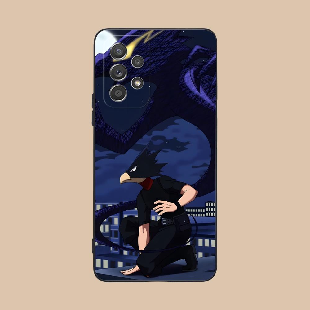 MHA Tokoyami Mobile Phone Case for Samsung Galaxy M55 54 42 35 34 33 32 23 22 15 14 13 12 F55 5G Colorful Cover Cover Smartphone