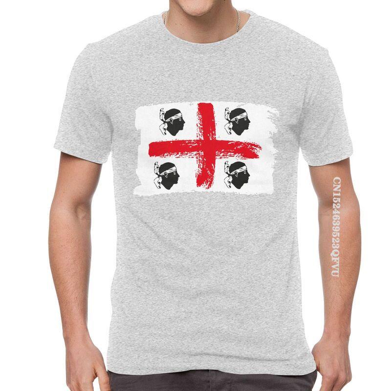 Sardinia Sardegna Flag Italy T Shirts Funny Italian Pride Tshirt Hip Hop T Shirt Men Oversized Tee Harajuku Fast Shipping