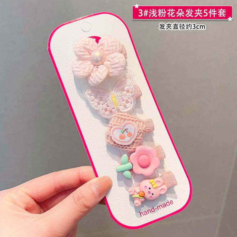 Children'S Hairpin Bag Cloth, Duck Bill Clip Cloth, Bow Root, Princess Hairpin, Cute Little Flower Girl Hair Accessories