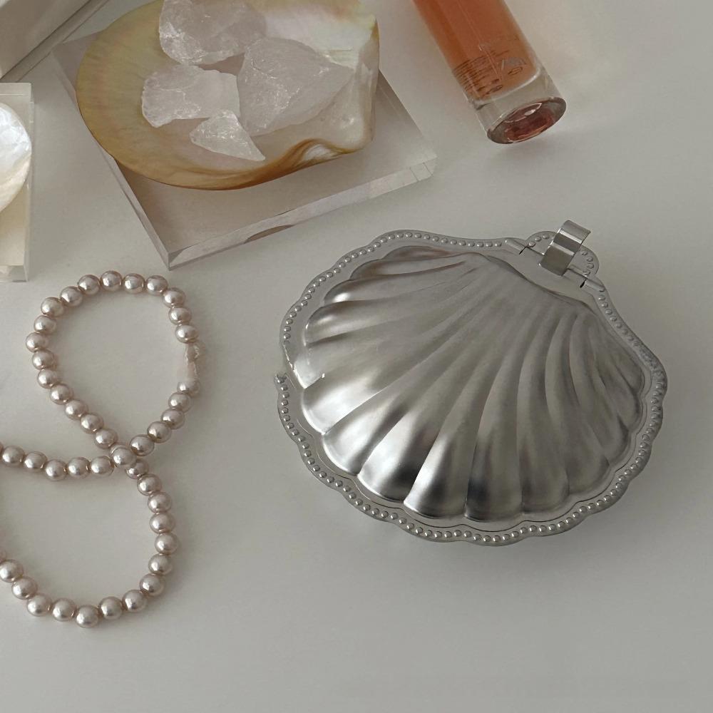 304 Stainless Steel Shell Shaped  Dessert Dish Retro Cheese Dish  Table Decoration