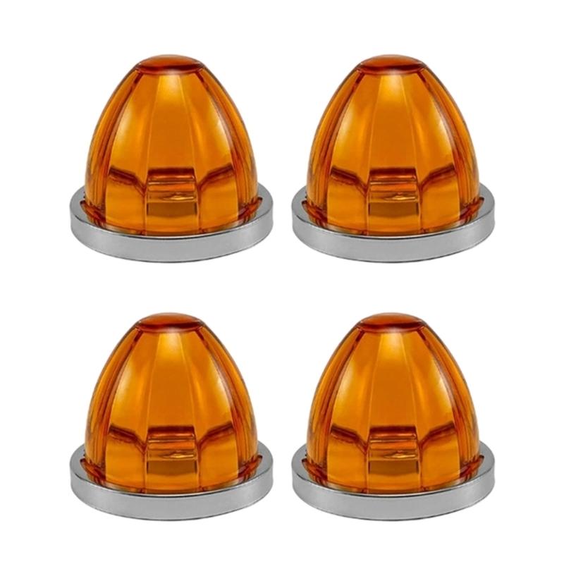 

4pcs Truck Side Marker Light 10V 30V Turn Signal Clearance Light Replacement Side Marker Indicator Lamps Brake Lights жёлтый