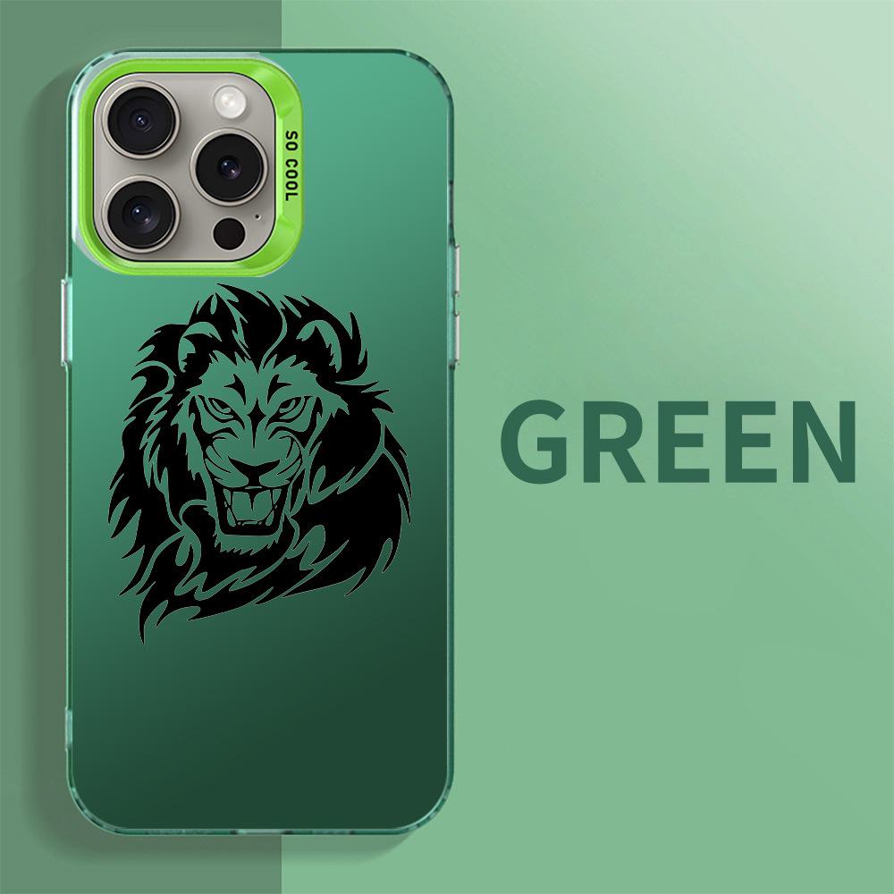 Protective Lion Head Phone Case for iPhone 15 14 13 11 8 - Stylish and durable case to keep your iPhone safe from drops and scratches.