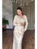 Elegant Winter Long Sleeve Retro Dress - European & American 2025 Trend