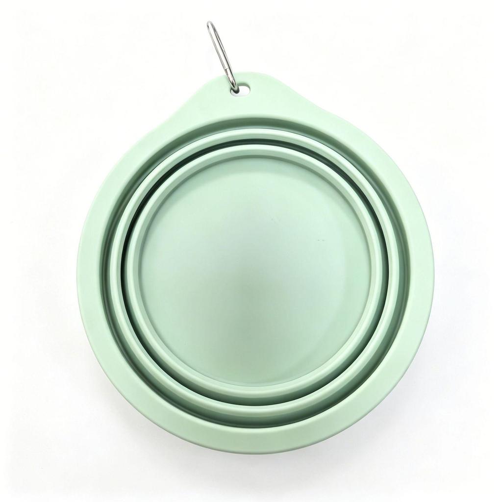 Portable Foldable Silicone Pet Bowl for Dogs & Cats - Outdoor Food & Water Bowl
