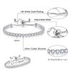 Adjustable Colorful Birthstone Tennis Bracelets for Women 4MM Crystal Bangle Girls Hand Chain Trend Jewelry Accessories H133