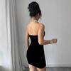 Women's Spring and Summer Sexy Velvet Elegant and Fashionable Strapless Slimming Pearl Dress