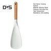Cooking Spatula Heat Resistant Wood Handle Silicone Cooking Spoon Non-stick Cookware for Home Kitchen
