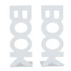1 Pair Book End Decorative L Shaped Keep Upright Slip Resistant Book Stopper for School