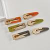 2-piece Women's Color Matching Hollow-out Hairpin Cute Personality Side with Duck Beak Clip Liu Seaside Clip Women's Gift Hairpi