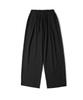 EASE Linen Elastic Waist Pants [Wide Fit]_Black_Unisex_Unisex
