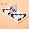1 Set Hidden Puzzle Building Block Toy Brain Teaser Black White Wooden Block Board Game Toddlers Color Shape Learning Focus Training STEM Educational