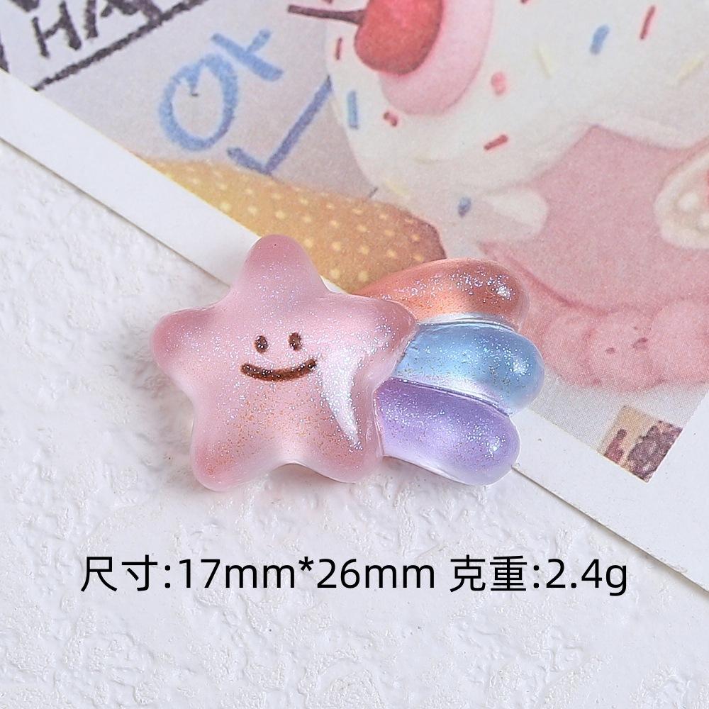 Z83 5PCS Resin Cartoon Sparkling Colorful Sunflowers Candy,Butterfly Ice Cream for Scrapbooking DIY Jewelry Making Accessories