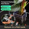 Aquarienpflanzenhalter, Transparenter Hängetopf für Aquarienwasserpflanzenzucht und Aquascaping-Dekorationen Pflanzgefäße