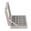Small Velvet Jewelry Box Organizer 24 Compartments Jewelry Case Earring Rings Storage Box Jewelry Case with Locks Gray