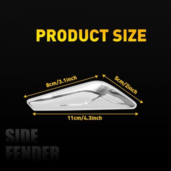 Left Driver Fender Side Emblem Chrome Moulding X4 For BMW F25 F26 2015-2017 1X