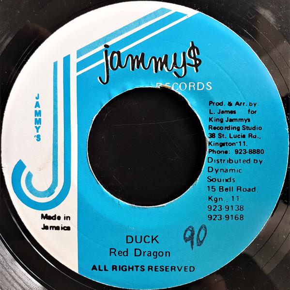 7inch Record RED DRAGON Duck NONE Jammys Records Jamaica Reggae Ska Dub Used