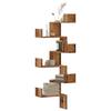 6-Tier Irregular Corner Shelf, Storage and Display Racks for Living Room, Bedroom, Hallway, Entryway, and Bathroom, 45x45x147cm