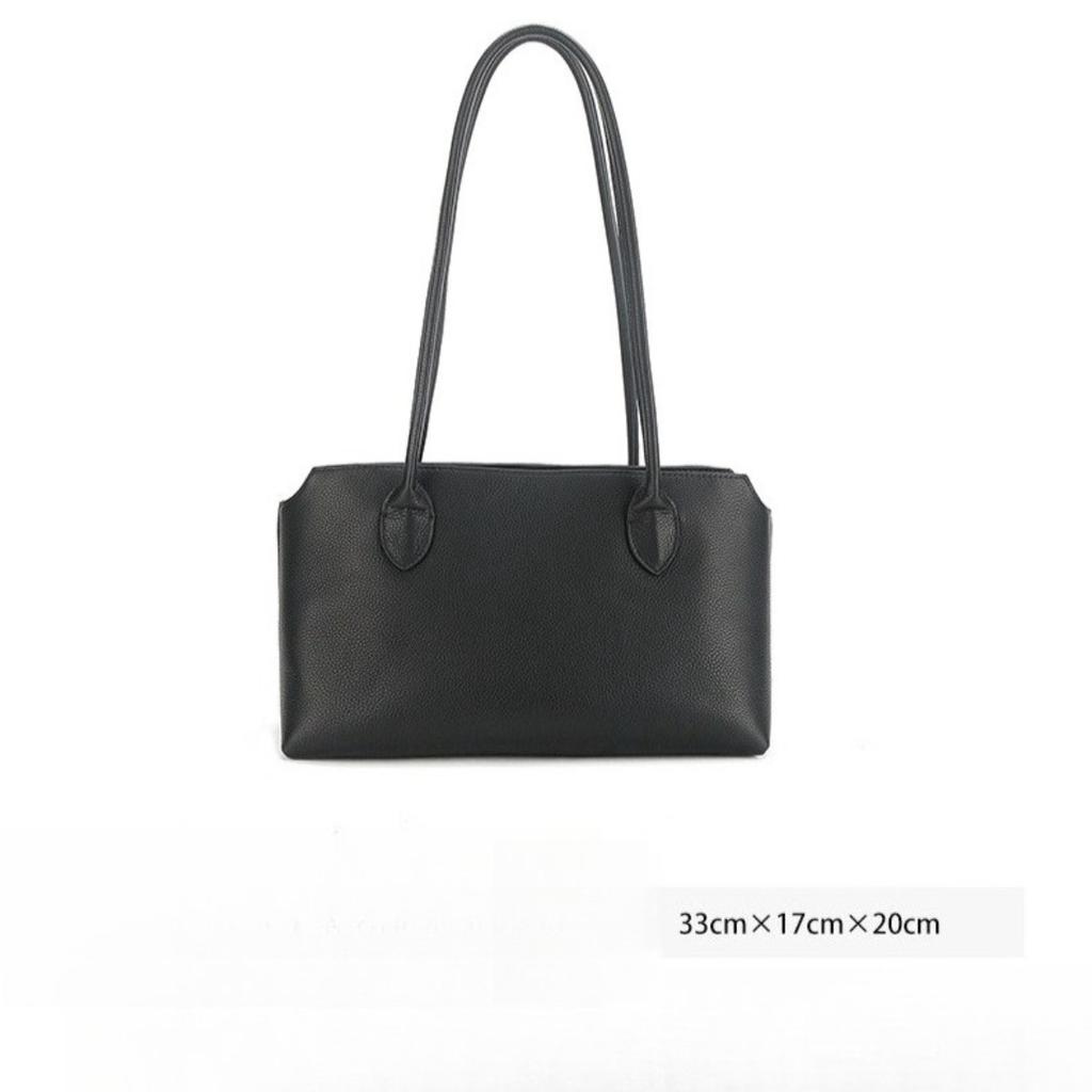 Women's Genuine Leather Tote Bag - Large Capacity Minimalist Underarm Handbag, Versatile Cowhide Shoulder Purse, Spacious Top Handle Bag