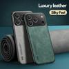 Kožené Pouzdro Pro iPhone 17 Pro Max 16 15 14 13 12 11 Pro Max 16e Kryt S Kovovým Podstavcem Držák Do Auta Kryt Capa Fundas