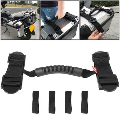 Adjustable Grab Handle Hand Carried Luggage Strap Motorcycle Side Box Handle Strap Universal Aluminum Side Box Rope Handle