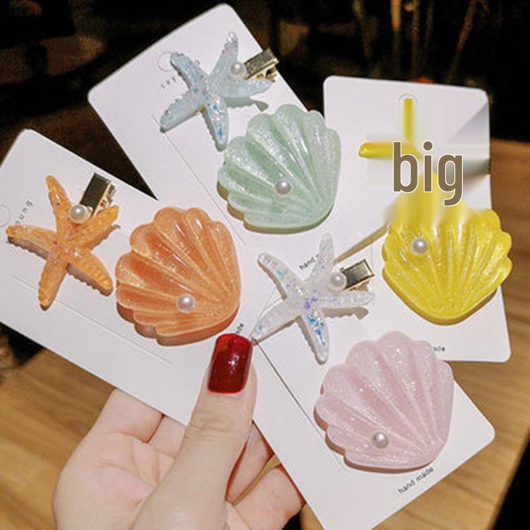 Korean Style Dreamy Seashell & Starfish Hair Clip