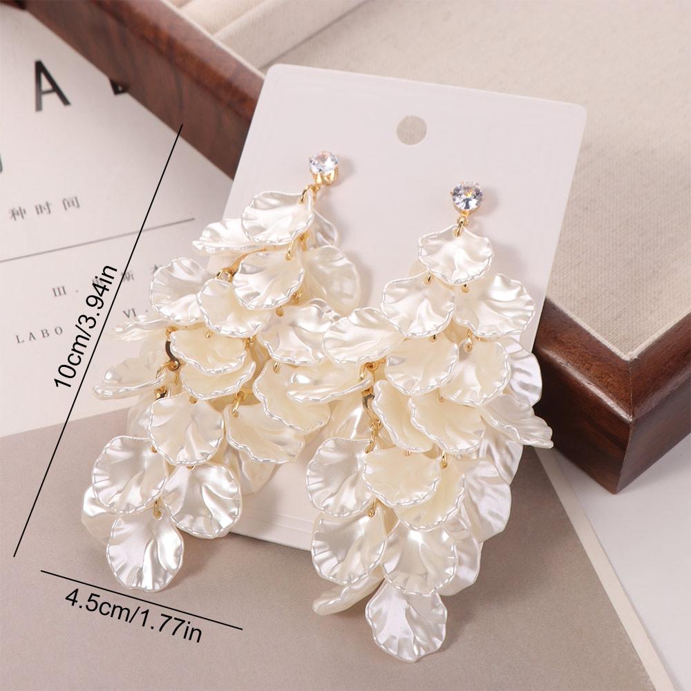 Jewelry Drop Earring Exquisite Vintage Earrings Sweet Petals Tassel Earrings  Party