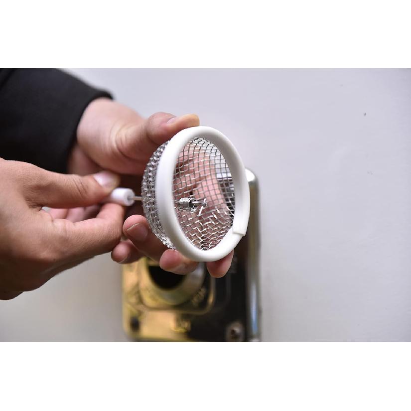 RVGUARD RV Flying Ect Screen, RV Furnace Vent Cover Bug Screen 2 Pack 2.8 X 1.3 Inch Stainless Steel Mesh With Tallation Tool And Silicone Rubber