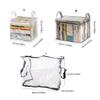 Wasserdichte Buch-Organizer Praktische Buchaufbewahrungsbox Faltbare Spielzeugbox Transparente Buchbox für Wohnheim Haushalt Klassenzimmer