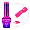 Kolorowy Top Bez Przemywania Top No Wipe Crystal Glass Molly Nails Pink Hema/Di-Hema Free 10G
