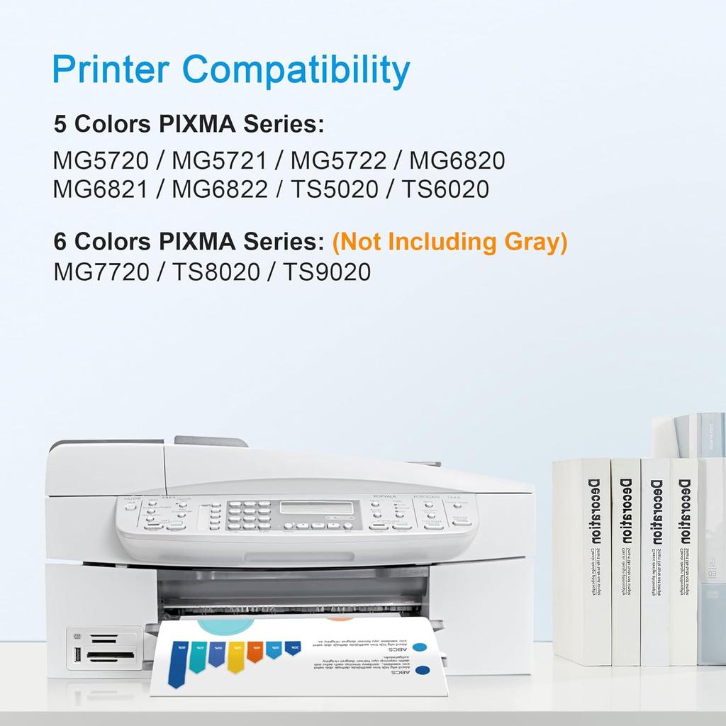 PGI-270XL CLI-271XL Ink Cartridges Replacement for Canon 270 271 Ink Cartridge 5 Color to use with MG6820 MG6821 MG6822 MG5720 MG5721 MG5722 TS5020