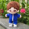 niannyyhouse Plush Doll Outfit Solid Color Tracksuit Set 10cm 15cm Cotton Accessories