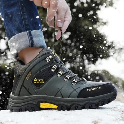 Winter Outdoor Snow Boots Anti-slip Lightweight Hiking Boot Men Keep Warm Wear-resistant Breathable Casual Shoes Men