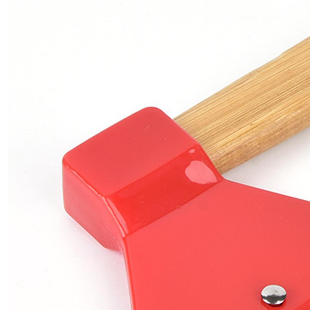 Pizzamesser 430 Stahl PP Bambusgriff Ergonomisch Rund Axt Pizzaschneider für Zuhause Restaurants