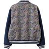 Vans All Over Print Letter And Number Long Sleeve Baseball Collar Single Breasted Jacket Men Jacket Blue VN0A7SRQ448
